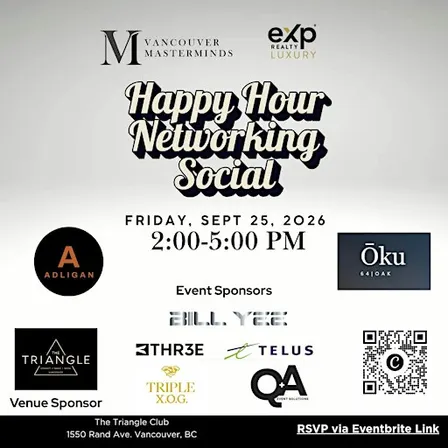 Happy Hour Networking Social - The Vancouver Masterminds
