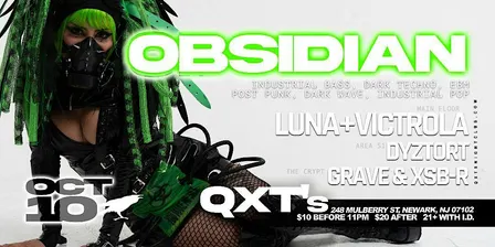 OBSIDIAN, a night of cutting edge dark electronic, goth, industrial music!!