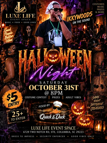 HALLOWEEN NIGHT AT LUXE LIFE!