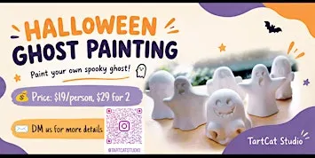 Halloween Plaster Ghost Painting