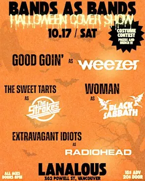 Bands As Bands - Halloween Cover Show [Good Goin & Friends]