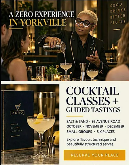 Cocktail Class on September 25, 5:00pm