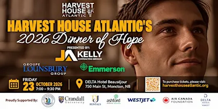 Harvest House Atlantic's Dinner of Hope Presented by J.A. Kelly Contracting