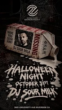 Halloween Night at Downtown Experiment with DJ Sour Milk