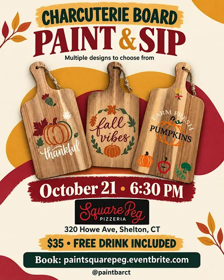 Charcuterie Board Paint & Sip at Square Peg Pizzeria