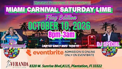 Miami Carnival Saturday Lime-Flag Edition