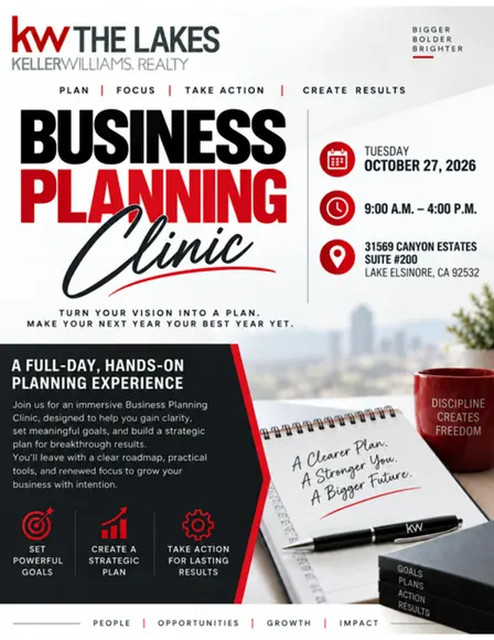 KW The Lakes Business Planning Clinic!!