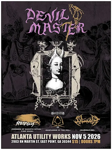 Devil Master, Speed Kills, Shephards ov the Veil, Harmacide at AUW