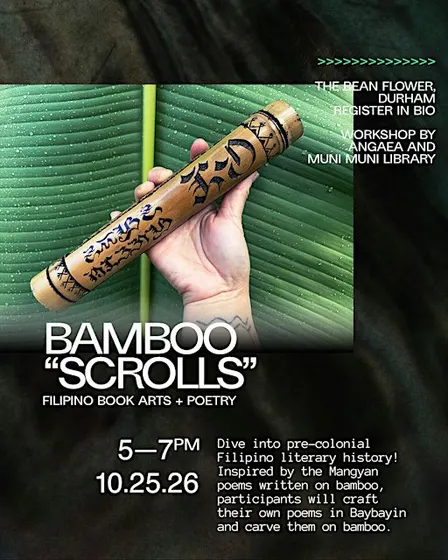 BAMBOO "SCROLLS" : Filipino Bookarts and Baybayin Poetry