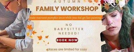 AUTUMN MAGIC: Make a Macramé Pumpkin – Kids Face Paint FREE! |