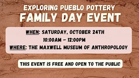 Fall Family Day: Exploring Pueblo Pottery