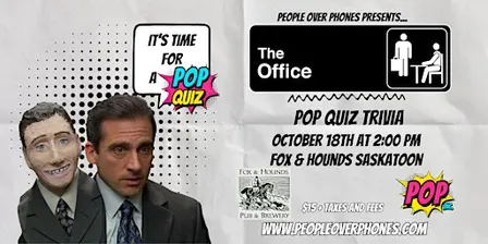 Saskatoon- The Office Trivia @ Fox & Hounds Pub - Oct 18th 2:00pm