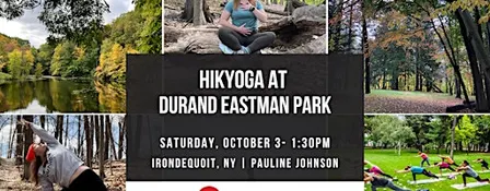 Hikyoga at Durand Eastman Park with Pauline