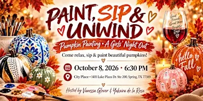 Sip & Paint ( Pumpkin edition) A night Girls Out!