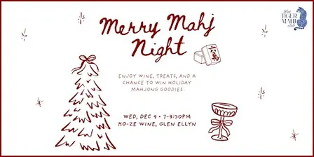 Merry Mahjong Open Play and Wine Night
