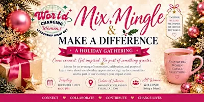 Mix, Mingle & Make a Difference