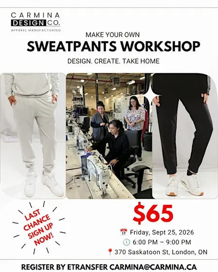 Make Your Own Sweatpants Workshop