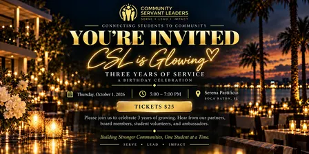 CSL is Glowing! Three Years of Service - Birthday Celebration