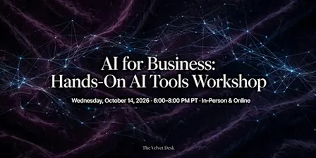 AI for Business: Hands-On AI Tools Workshop — In Person