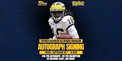 Denard Robinson Autograph Signing