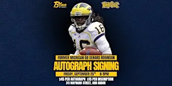 Denard Robinson Autograph Signing