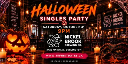 15FirstDates Burlington Halloween Singles Party