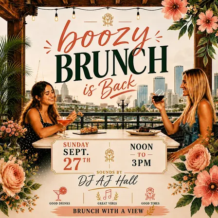Jackson's Boozy Brunch | Sunday, September 27th