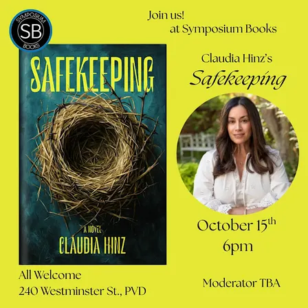 Author Event! Claudia Hinz's "Safekeeping"