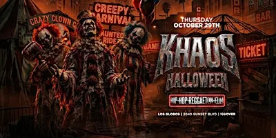 KHAOS HALLOWEEN PARTY @ LOS GLOBOS " COSTUME PARTY" 18+