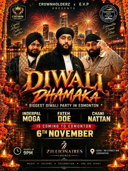 EDMONTON'S BIGGEST DIWALI PARTY IS HERE