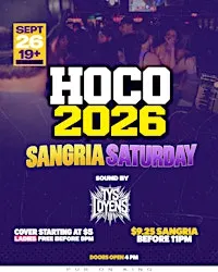 HOCO -SANGRIA SATURDAY @ Pub on King