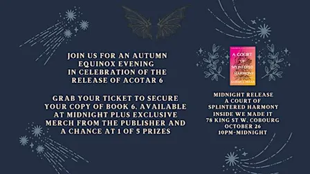 Acotar is Back-otar! The Book Nook presents a Midnight Release Party