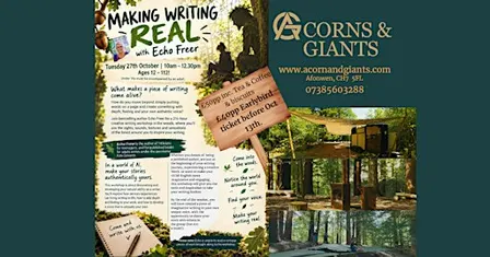 Make Writing Real - creative writing course with author Echo Freer
