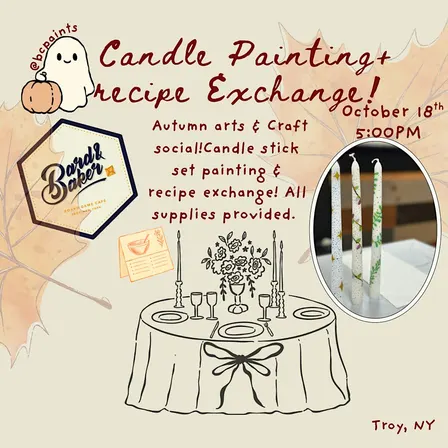 Candle Painting + Holiday  Recipe Exchange