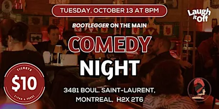 TUESDAY Pro Comedy Show | The Main Comedy Show in Montreal on Oct. 13