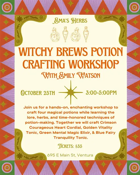 Witchy Brews Potion Crafting Workshop with Emily Watson