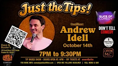 Just The Tips Comedy Show headlining Kayla Pace + Open-mic