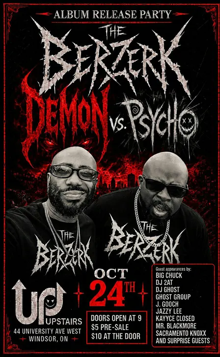 MefLab Muzik Presents: The Berzerk - Demon Vs. Psycho Album Release Party.