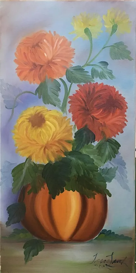Mums ‘n’ Pumpkins - Bob Ross Joy of Painting Workshop