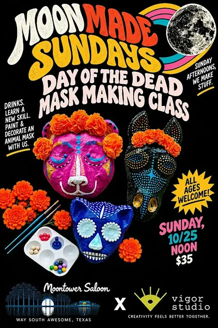 Moon Made Sundays: Day of the Dead Mask Making