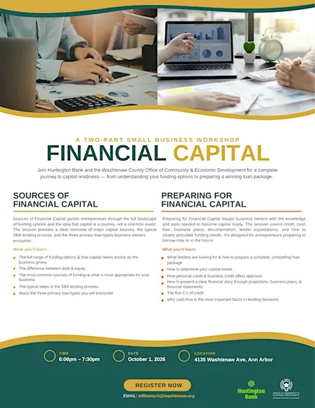 Small Business Workshop: Financial Capital