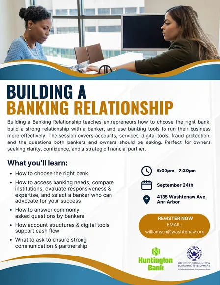 Small Business Workshop: Building a Banking Relationship