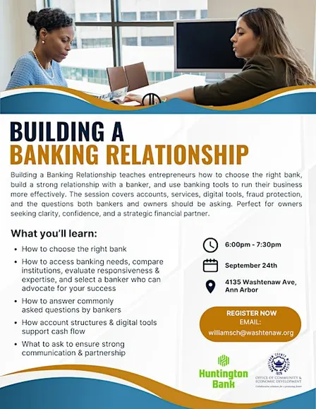 Small Business Workshop: Building a Banking Relationship