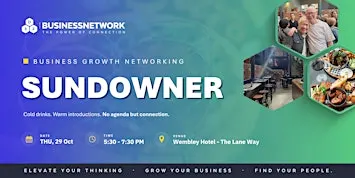 D32 Business Networking Sundowner - Perth - Thu 29 Oct