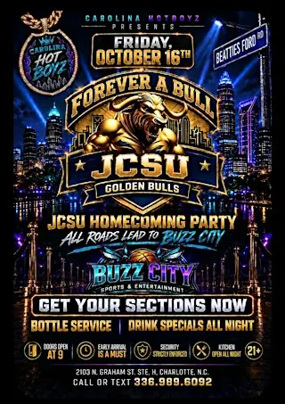 JCSU Homecoming Party Forever A Bull