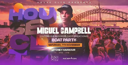 House CLTR Ibiza Boat Party ft. Miguel Campbell