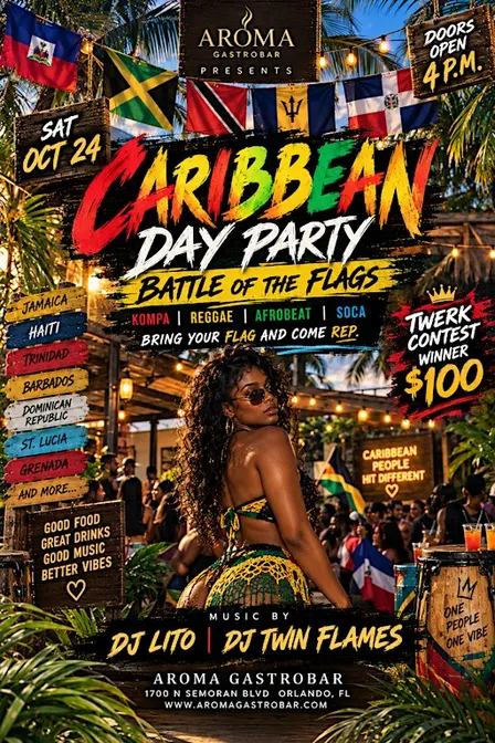 Caribbean Day Party: Battles of the Flags
