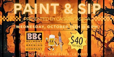 Paint and Sip at Belmont Brewing Company