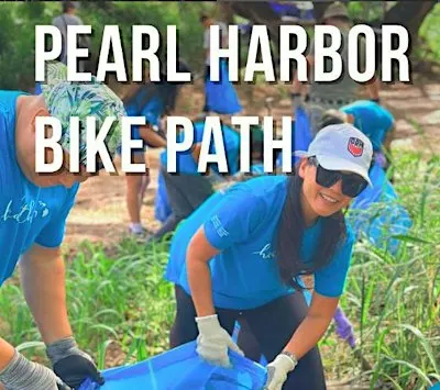 Pearl Harbor Bike Path Clean-up