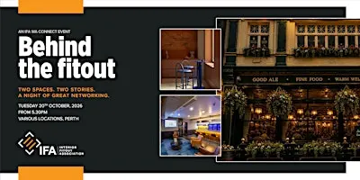 IFA WA Behind The Fit Out Connect Event 2026